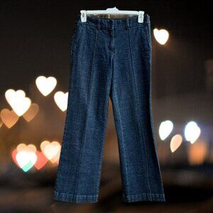 Casual Corner Women Straight Jeans Pants Blue Dark Size 6